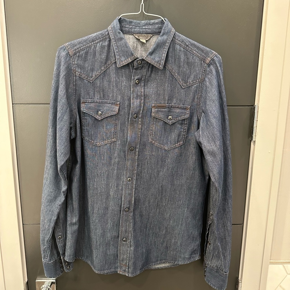 Diesel men’s Western Snap front shirt - size M